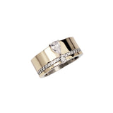 Anillo DELCERRO Oro y Plata Lágrima| 11204