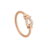 Anillo FRED  Force 10 Oro Rosa y Diamante | 4B0967