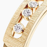 Anillo Messika Move Noa Ciselé en Oro Amarillo y Diamantes | 14482-YG