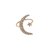 Anillo DELCERRO Oro y Plata Luna Estrella Pequeña | 10961