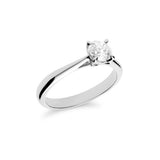 Anillo Solitario Diamante 0,54 cts en Oro Blanco