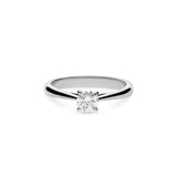 Anillo Solitario Diamante 0,40 cts en Oro Blanco