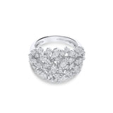 Anillo Cocktail Oro Blanco 18k y Diamantes