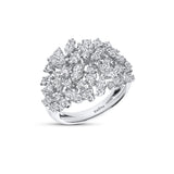 Anillo Cocktail Oro Blanco 18k y Diamantes
