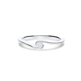 Anillo de Compromiso Solitario Oro Blanco 18k con Diamante