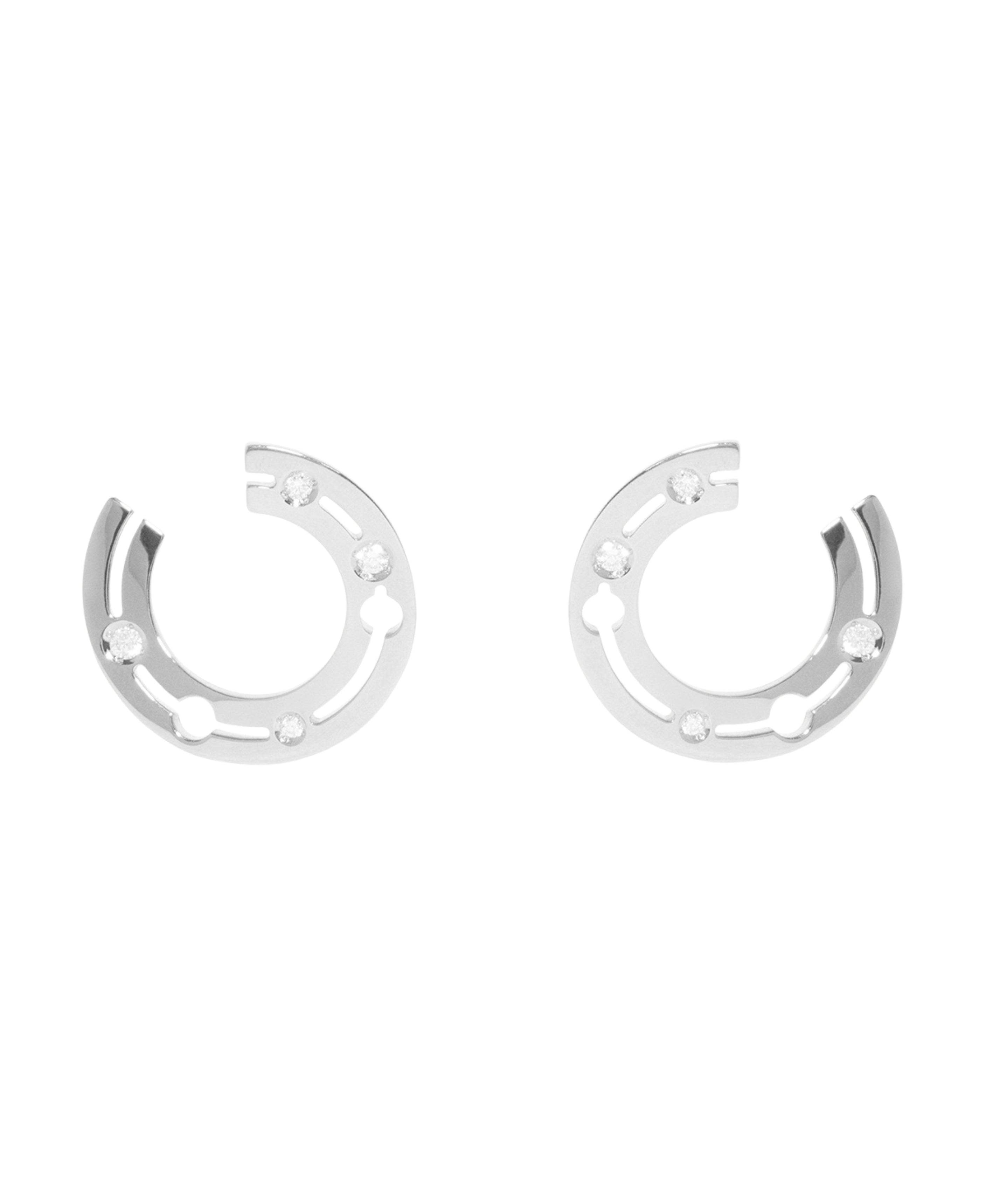 Aros Pulse Dinh Van en Oro Blanco - 828512