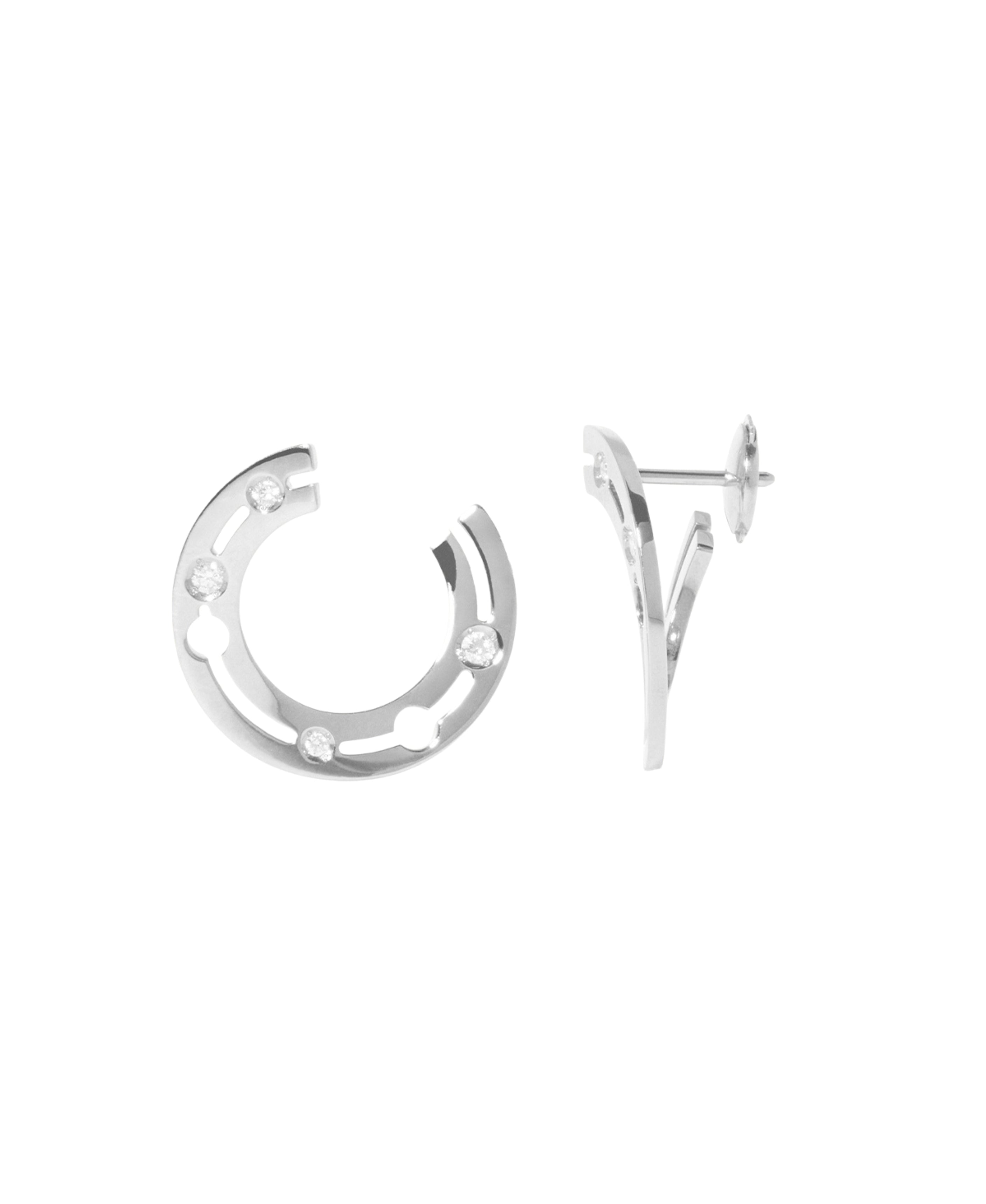 Aros Pulse Dinh Van en Oro Blanco - 828512