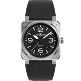 Bell & Ross BR-03 Black Steel 41 mm | BR03A-BL-ST/SRB