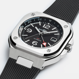 Bell & Ross BR-05 GMT Black 41 mm | BR05G-BL-ST/SRB