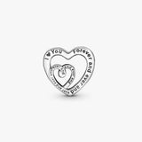 Charm Pandora Corazones Infinitos Entrelazados | 790800C00
