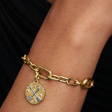 Charm Pandora ME medallón de flechas cruzadas | 764081C01