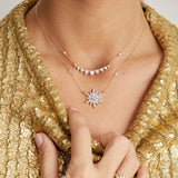 Colgante Estrella Baguette DELCERRO Plata y Oro | 10917