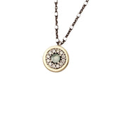 Colgante Orla DELCERRO Oro Plata  y  Calcedonia | 10723CA