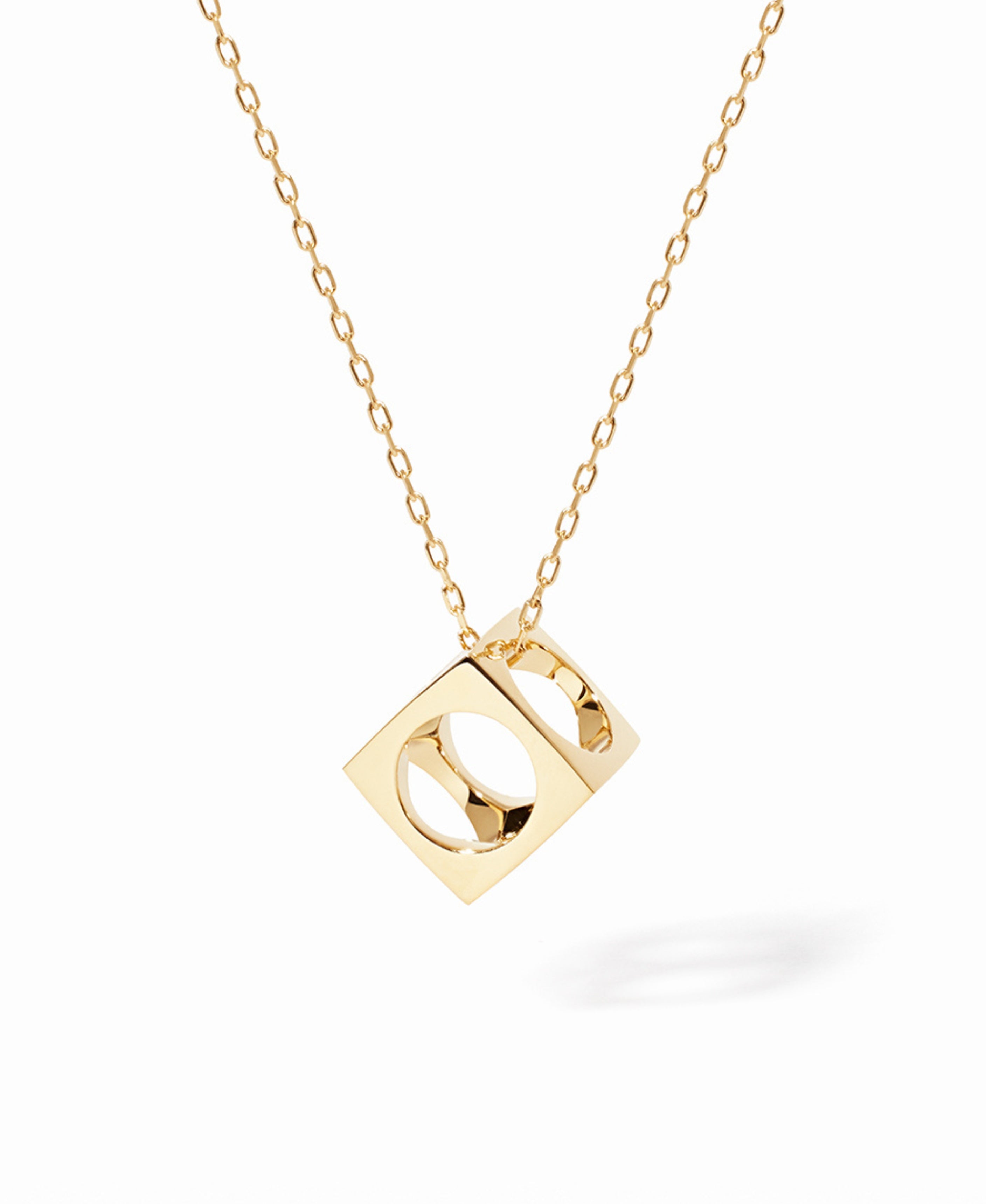 Colgante Le Pavé Dinh Van Modelo Mediano Oro Amarillo - 668201
