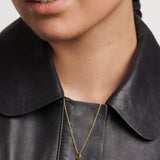 Collar Lava PDPAOLA Plata con Baño de Oro 18K y Circonitas Blancas | CO01-819-U
