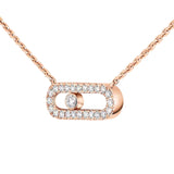 Collar Messika Move Uno Pavé Oro Rosa | 04708-PG