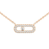Collar Messika Move Uno Pavé Oro Rosa | 04708-PG