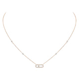 Collar Messika Move Uno Pavé Oro Rosa | 04708-PG