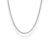 Collar Rivière de Oro Blanco con Diamantes 5,70 cts