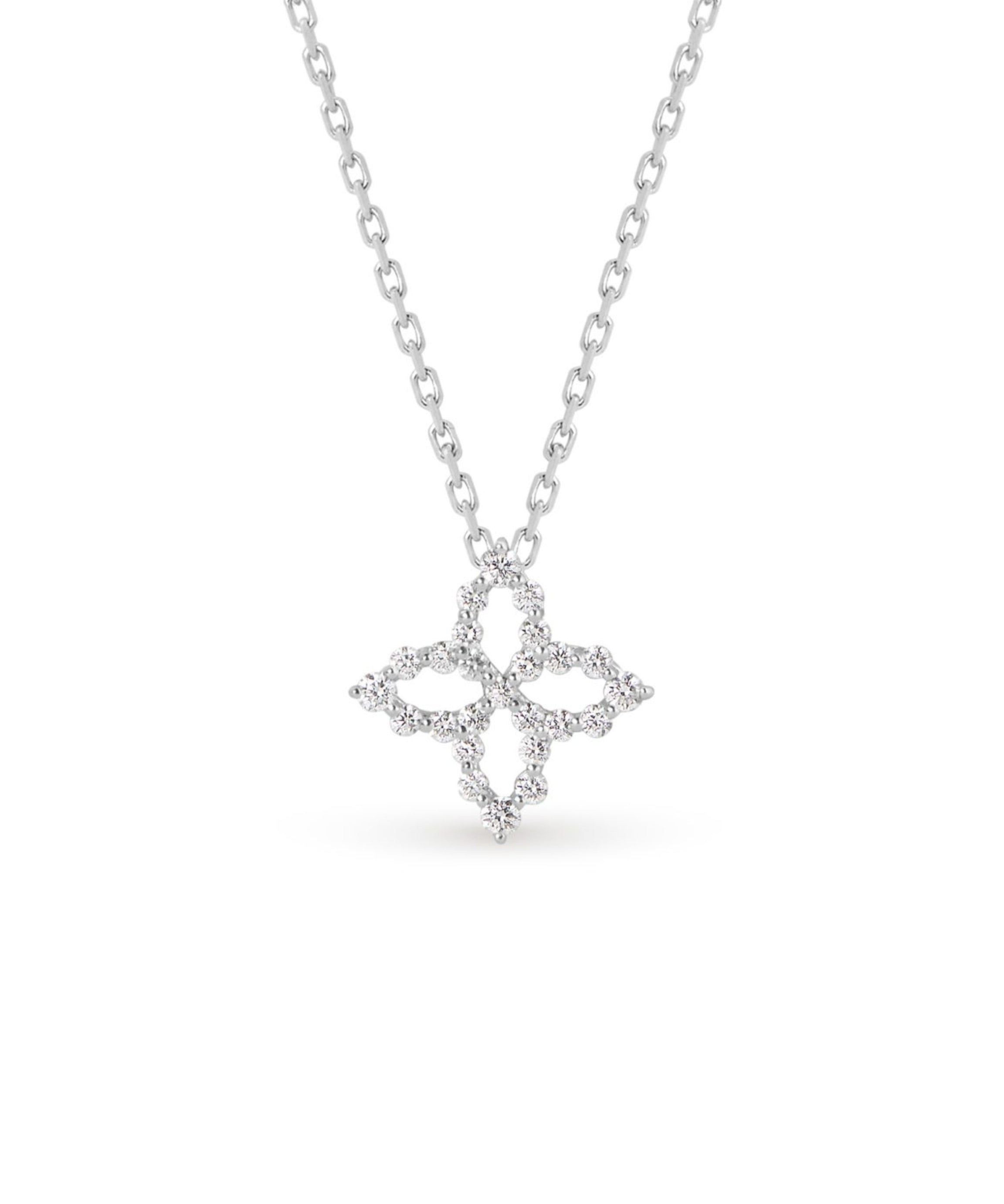 Collar Diamond Princess Carousel en Oro Blanco y Diamantes - ADR888CL2572_W_045.00