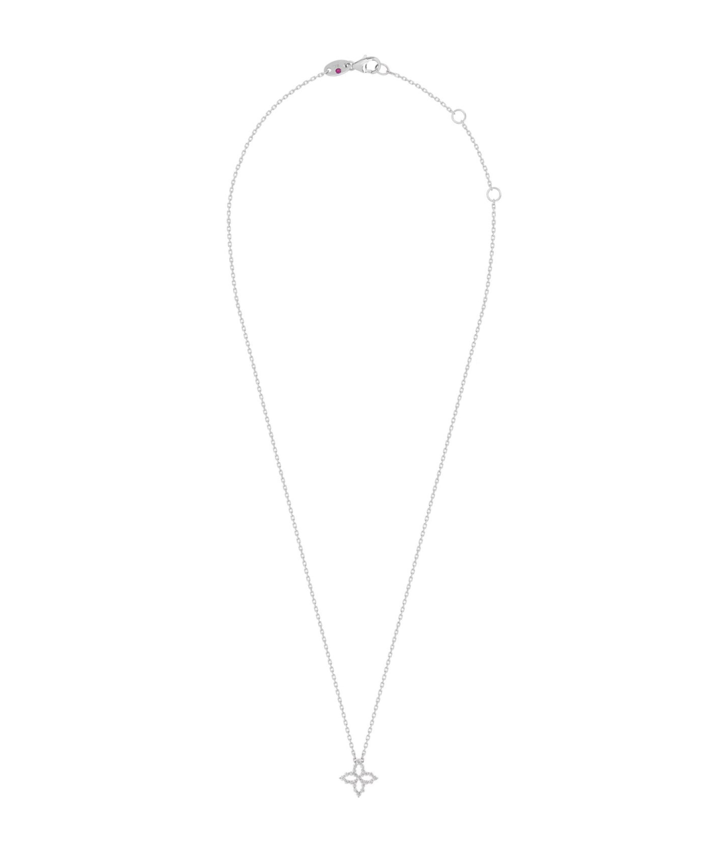 Collar Diamond Princess Carousel en Oro Blanco y Diamantes - ADR888CL2572_W_045.00