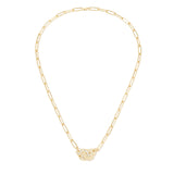 Collar Menottes Dinh Van R12 Oro Amarillo y Diamantes - 652211