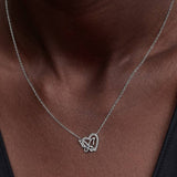 Collar Pandora Corazón y Mariposa Entrelazados | 394477C01-45