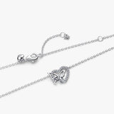 Collar Pandora Corazón y Mariposa Entrelazados | 394477C01-45