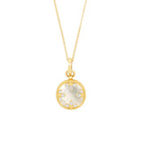 Collar Venetian Medallions en oro amarillo de 18 quilates con nácar y diamantes