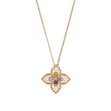 Collar Venetian Princess en oro rosa de 18 quilates con piedras preciosas y diamantes