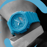 G-Shock Classic Carbon Core Guard Azul 48 mm | GA-2100-2A2ER