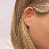 Pendientes Skyline Oro Rosa y Diamantes