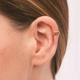 Ear Cuff Ál Di Là Oro Rosa y Diamantes