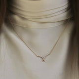 Collar Jardín de Aire Oro Rosa y Diamantes