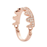 Anillo Peak Palace Arcos Oro Rosa