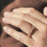 Anillo Peak Palace Arcos Oro Rosa