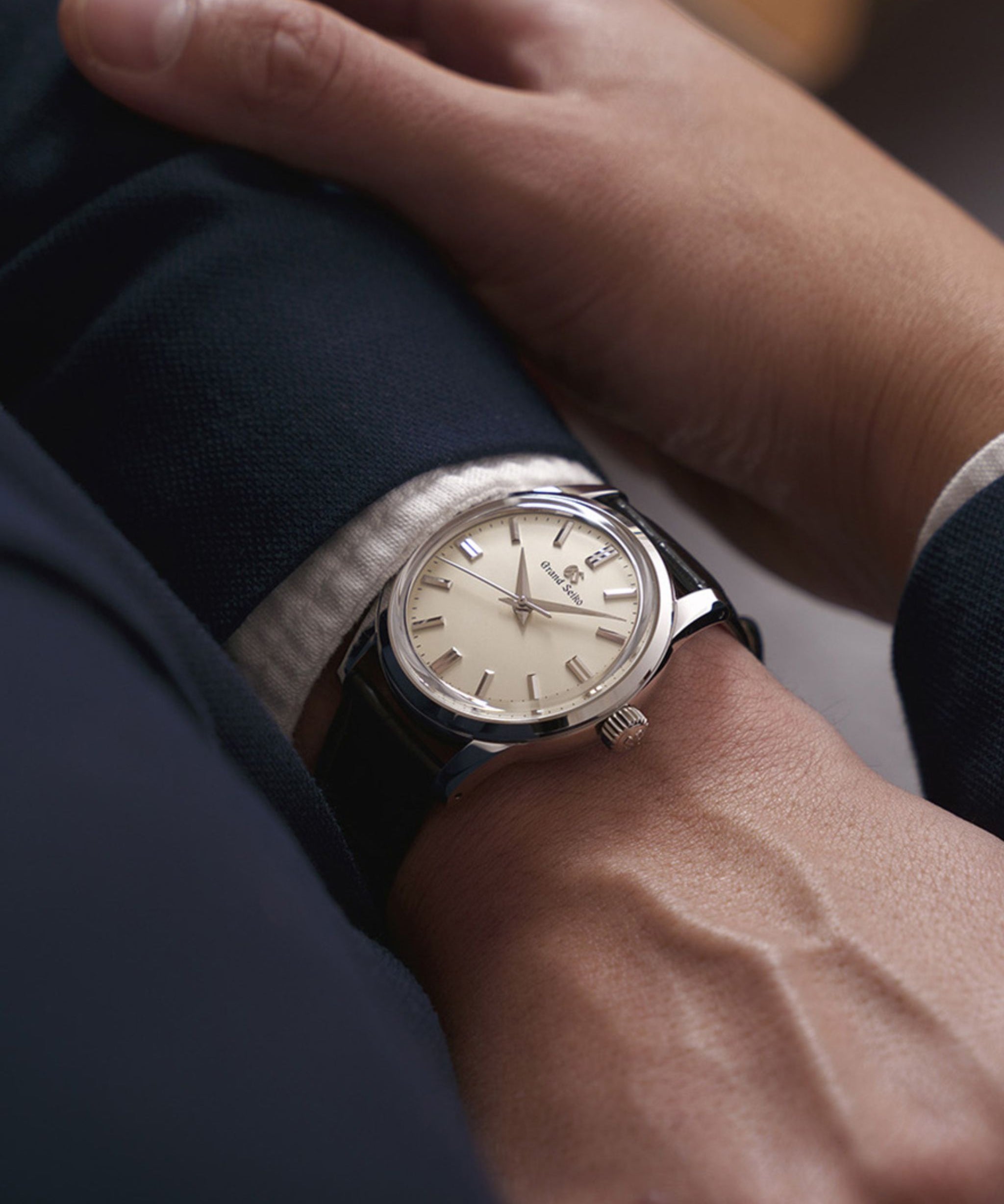 Grand Seiko Elegance Cuerda Manual Marfil Acero 37,3 mm | SBGW301G
