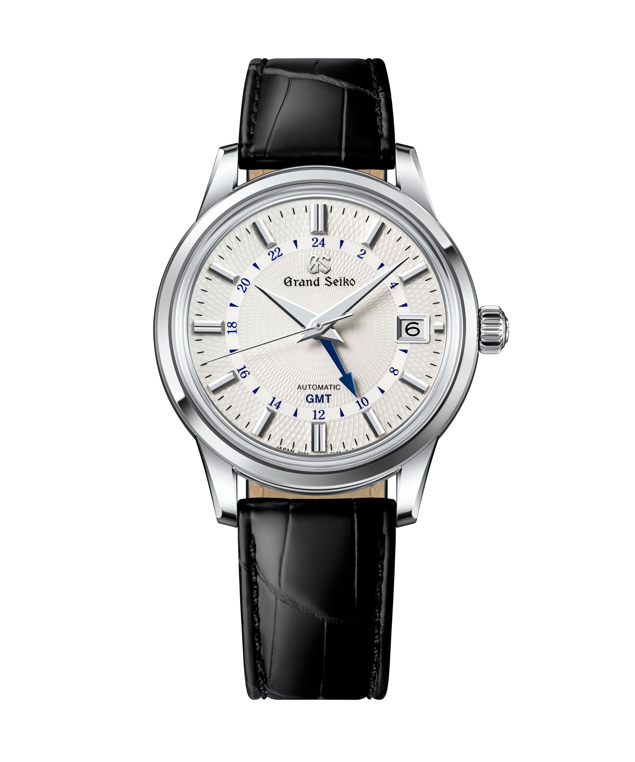 Grand Seiko Elegance Snowdrop GMT Blanco Acero 39,5mm | SBGM255G