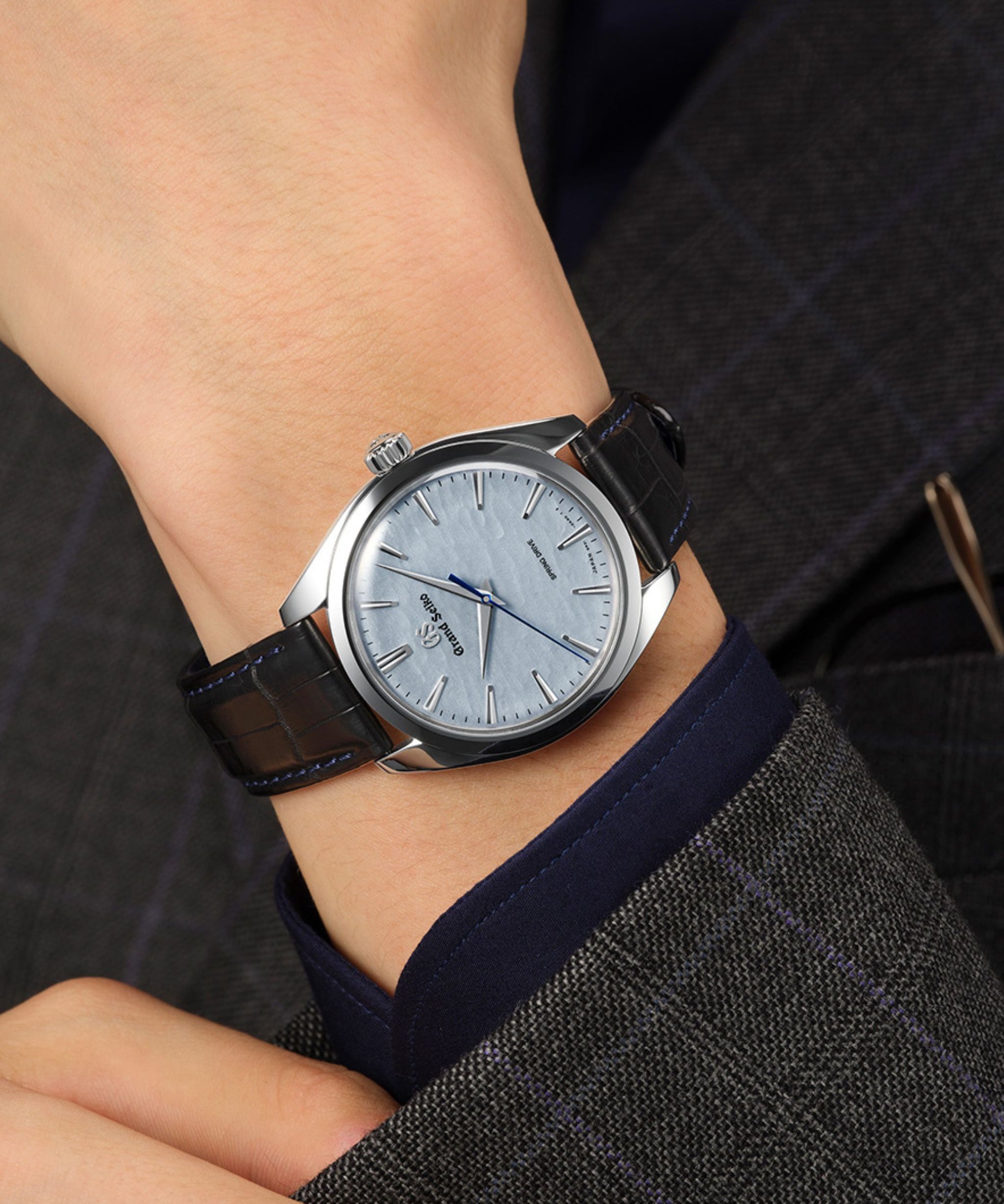 Grand Seiko Elegance Spring Drive Omiwatari Azul Acero 38,5 mm | SBGY007G