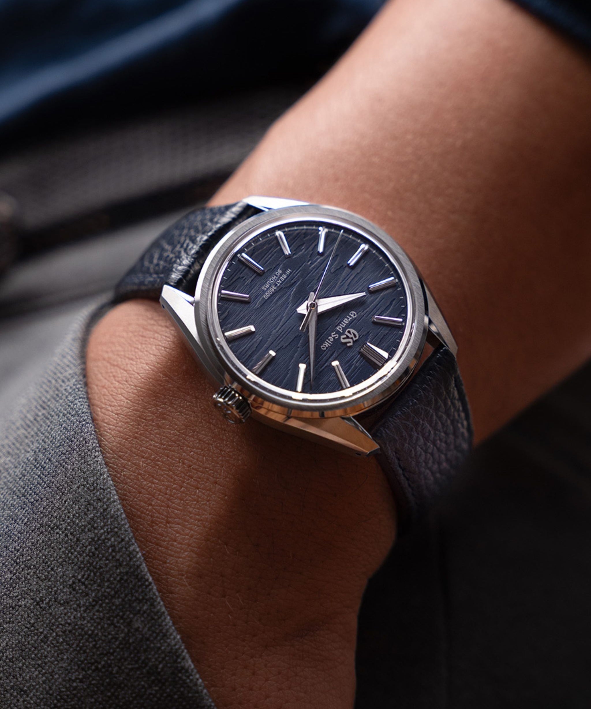 Grand Seiko Evolution 9 Hi-Beat Hiraniwa Cuerda Manual Azul Acero 38,6 mm | SLGW007G