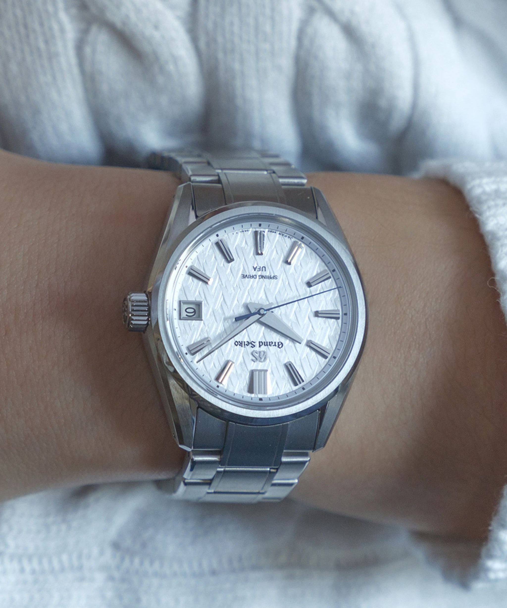 Grand Seiko Evolution 9 Spring Drive U.F.A Blanco Titanio 37 mm | SLGB003G