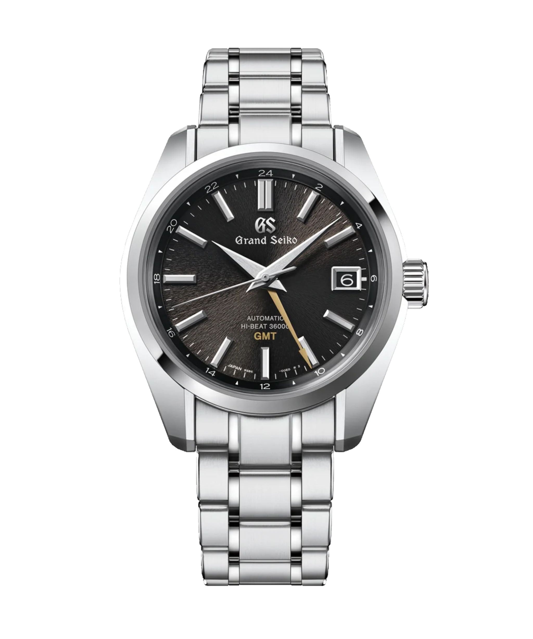 Grand Seiko Heritage Hi-Beat 44GS GMT Monte Iwate Marrón Acero 40 mm | SBGJ265G