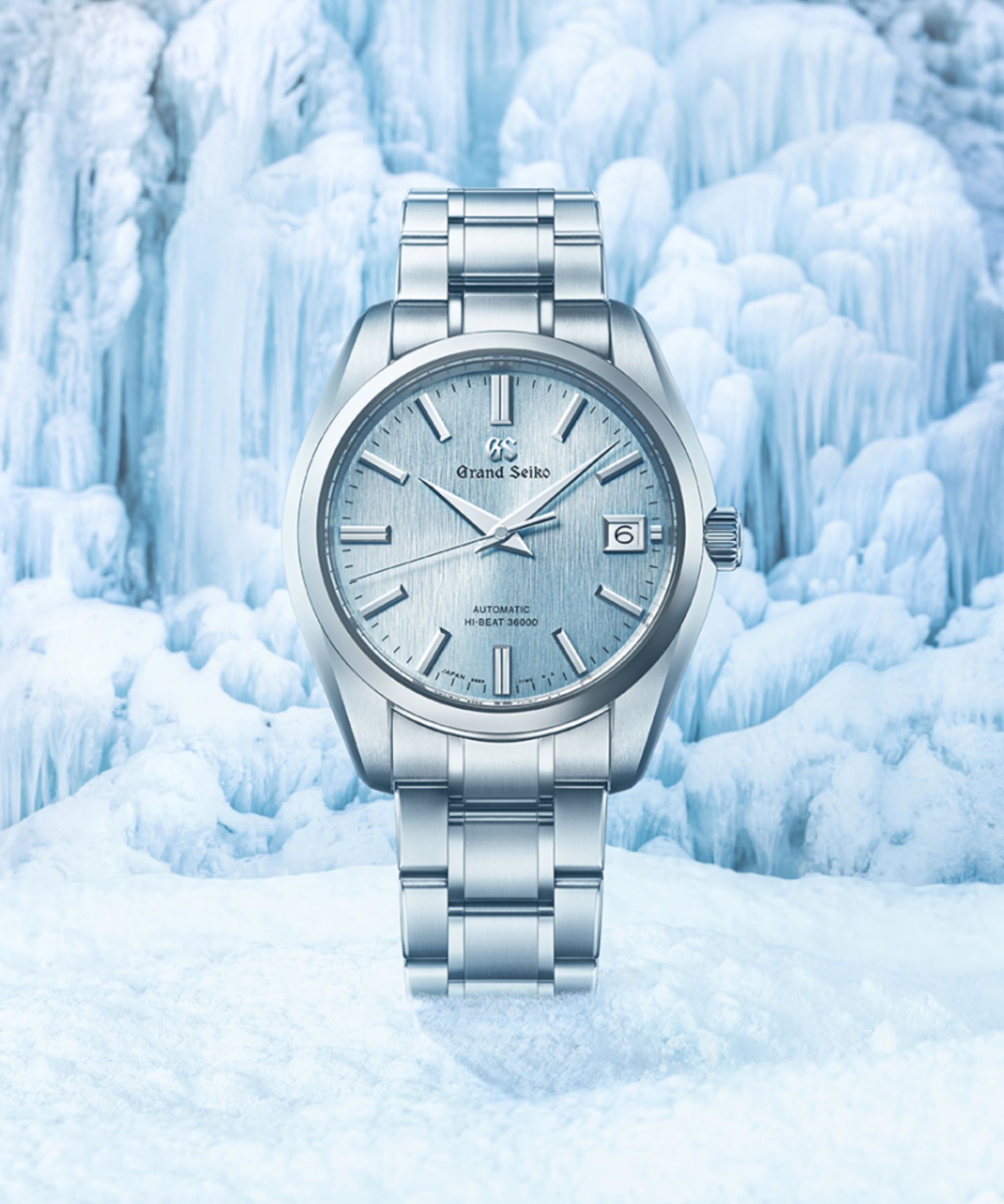 Grand Seiko Heritage Hi-Beat Icefall Azul Titanio 40 mm | SBGH349G