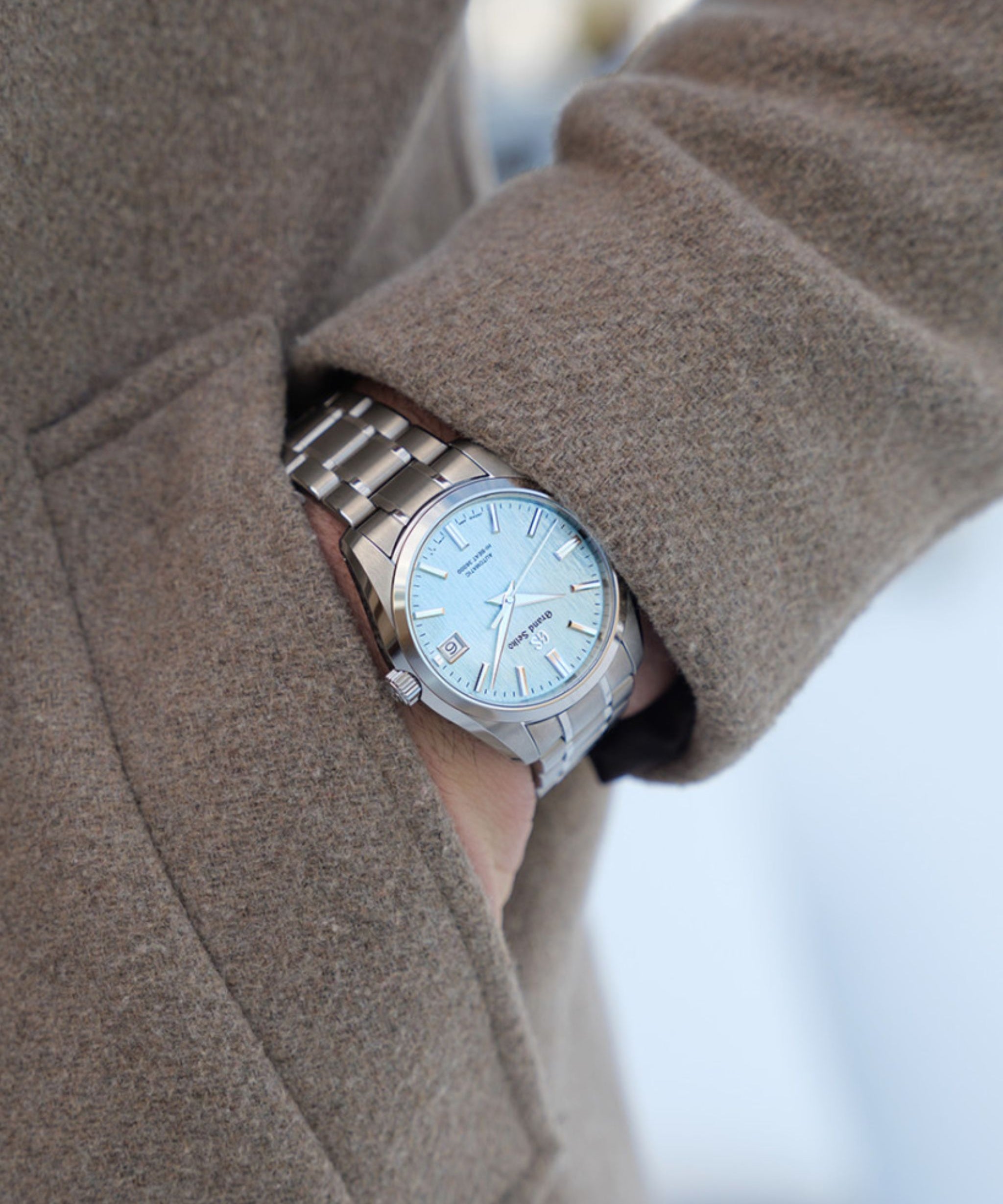 Grand Seiko Heritage Hi-Beat Icefall Azul Titanio 40 mm | SBGH349G