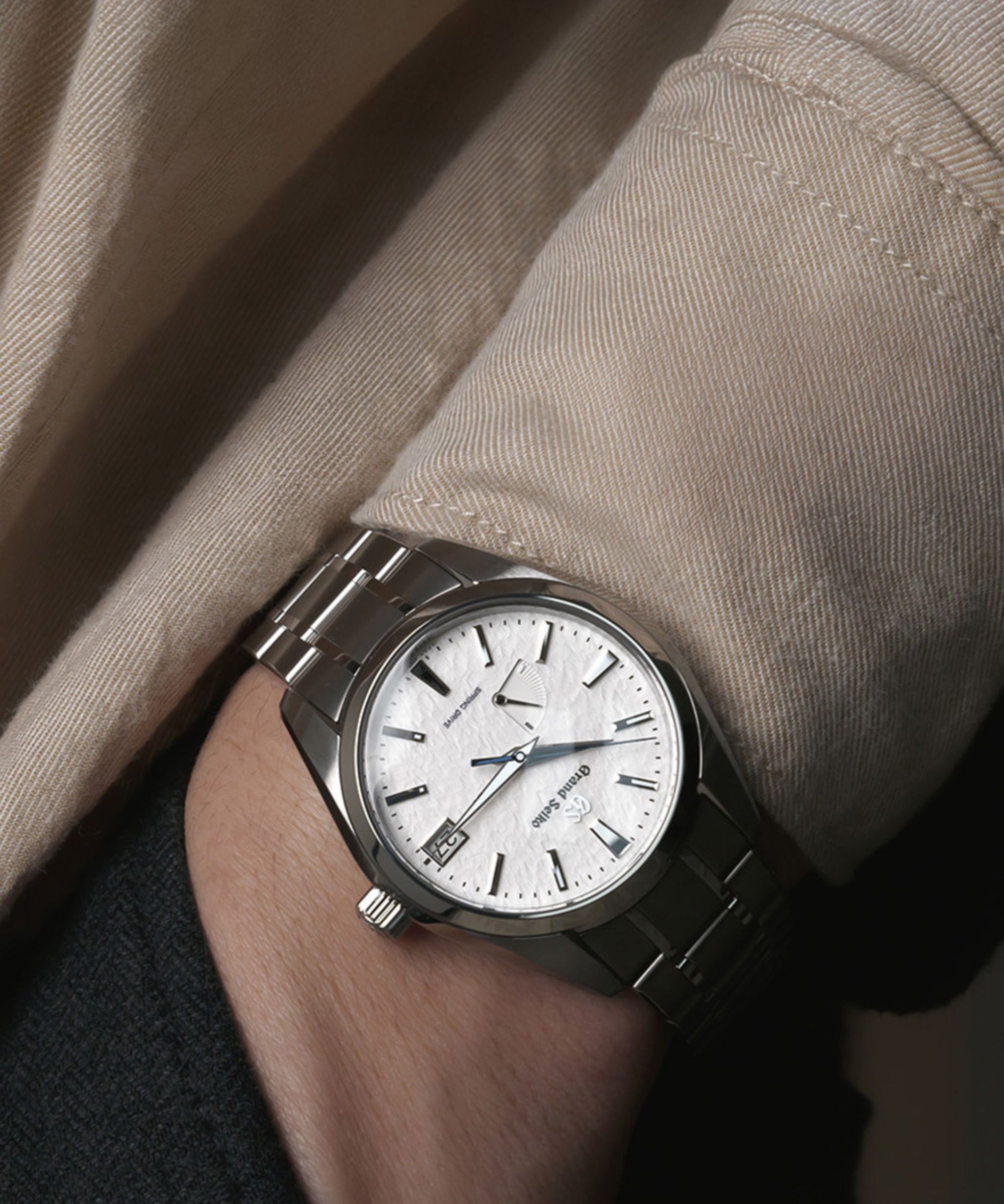 Grand Seiko Heritage Spring Drive Snowflake Blanco Acero 41 mm | SBGA211G