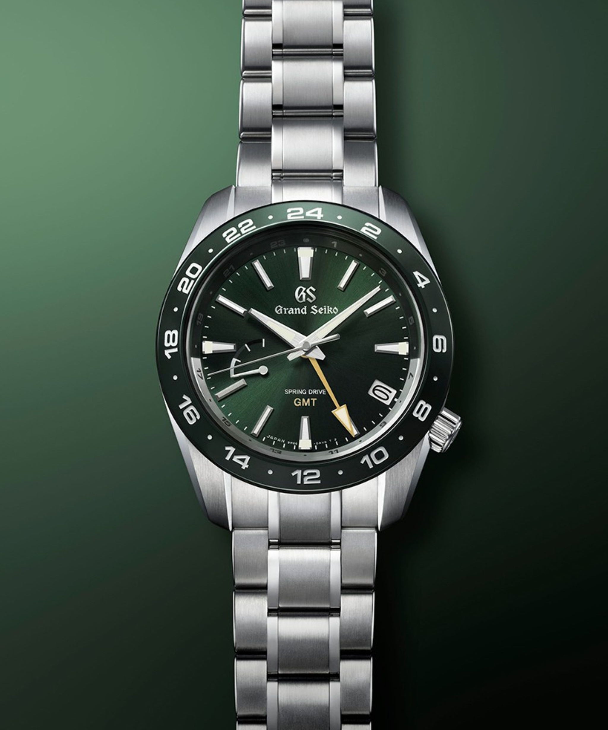 Grand Seiko Sport Spring Drive GMT Verde Acero 40,5 mm | SBGE257G