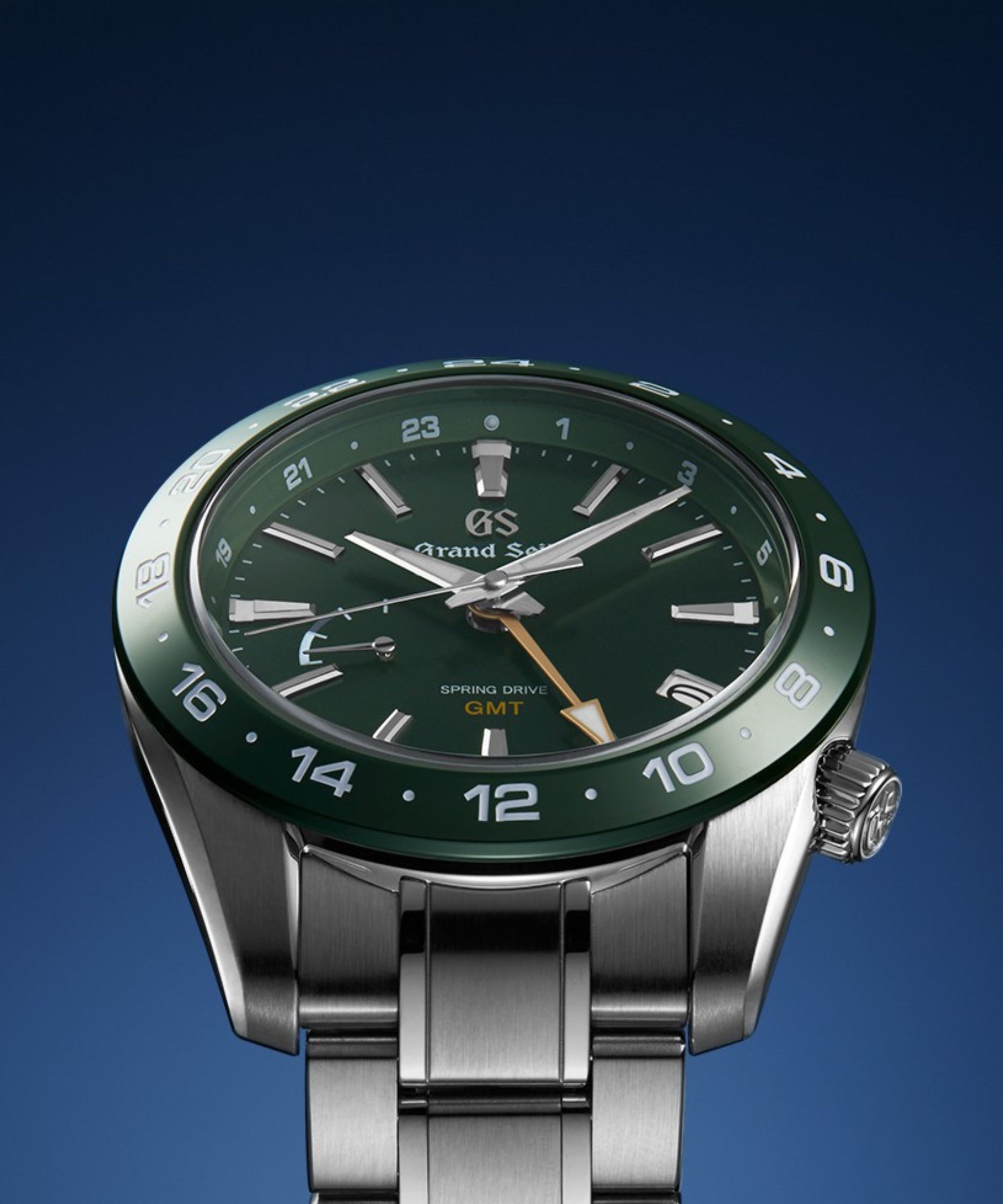 Grand Seiko Sport Spring Drive GMT Verde Acero 40,5 mm | SBGE257G