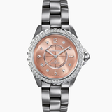 Chanel J12 Grey Cerámica Con Bisel De Diamantes 38 mm | H2564