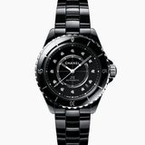 Chanel J12 Black Calibre 12.2 Cerámica Con Diamantes 38 mm | H5702