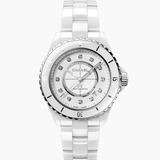 Chanel J12 White Cerámica Con Diamantes 38 mm | H5705